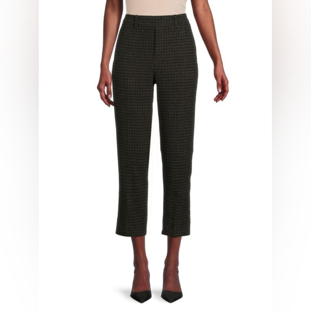 VINCEPlaid Cropped Pants Size L